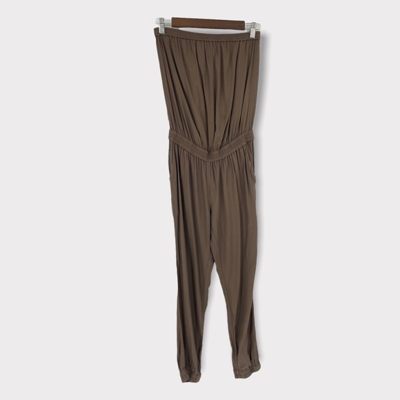Aritzia Talula Brown Tabata Strapless Jumpsuit Size XXS - Picture 3 of 11